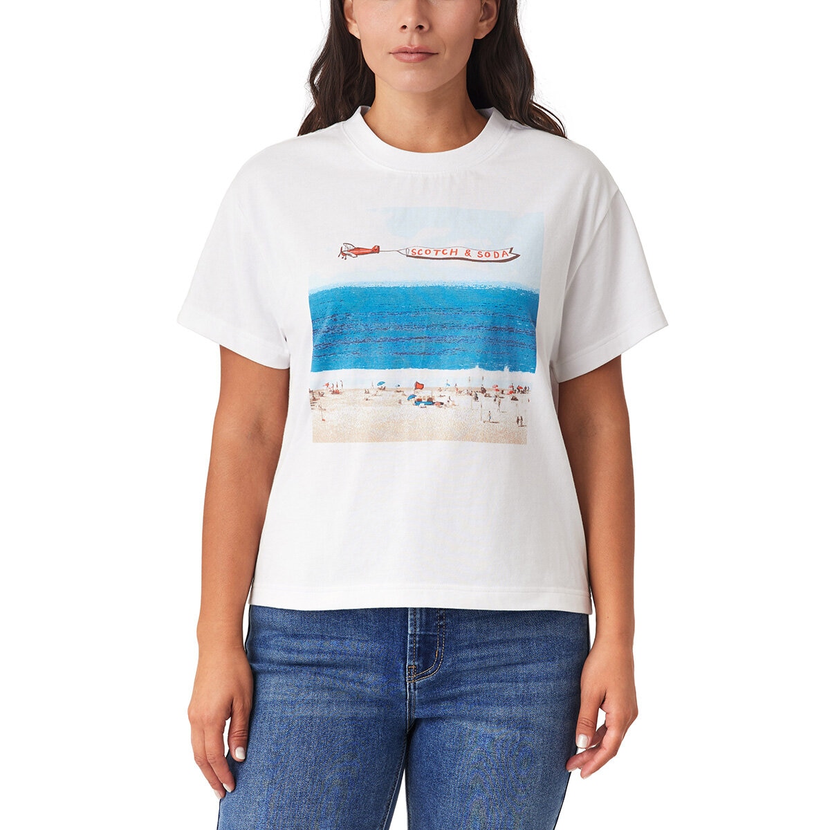 Scotch & Soda Ladies Boxy T-Shirt