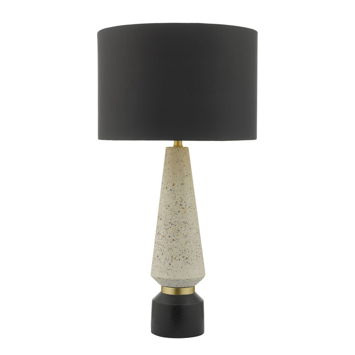 Onora Table Lamp White & Black With Shade