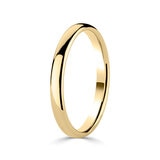 2.5mm Basic Light Court Wedding band. 18ct Yellow Gold