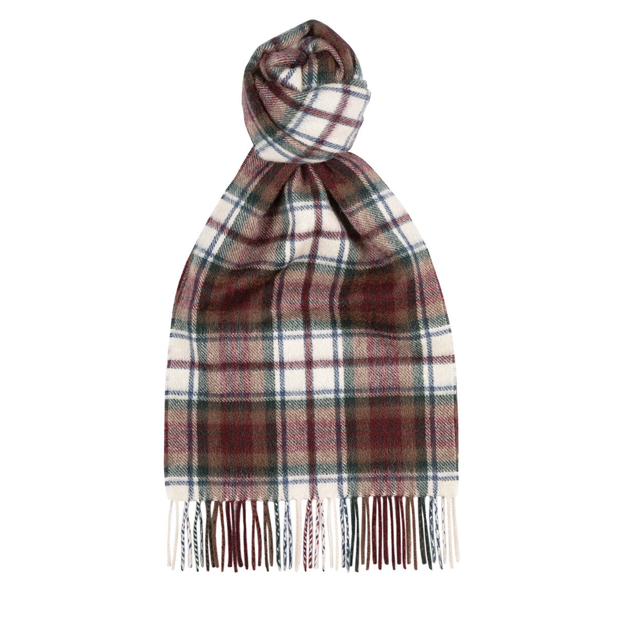 Glen Isla Patterned Cashmere Scarf, Dress MacDuff