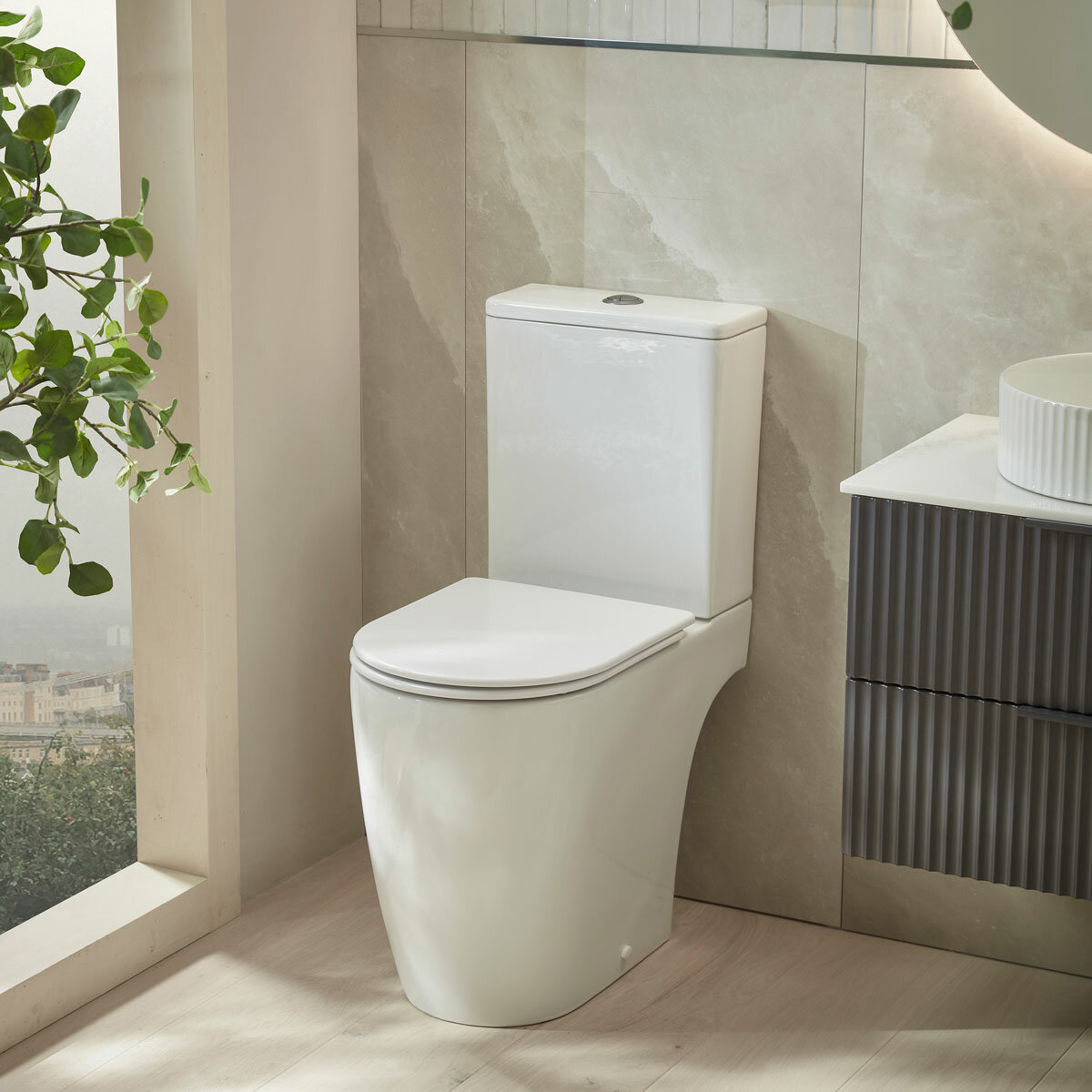 Tavistock Curve Open Back Toilet With Cistern And Seat Tavistock Curve Open Back Toilet With Cistern And Seat