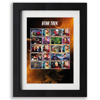 Star Trek Captain's Framed Royal Mail® Collectable Stamps - Collectors Sheet