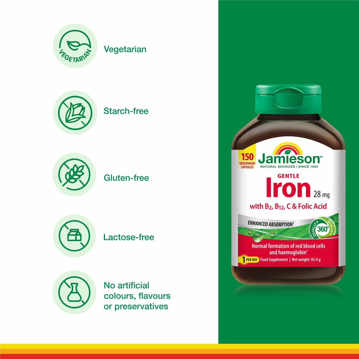 Jamieson Gentle Iron Tablets Jamieson Gentle Iron Tablets
