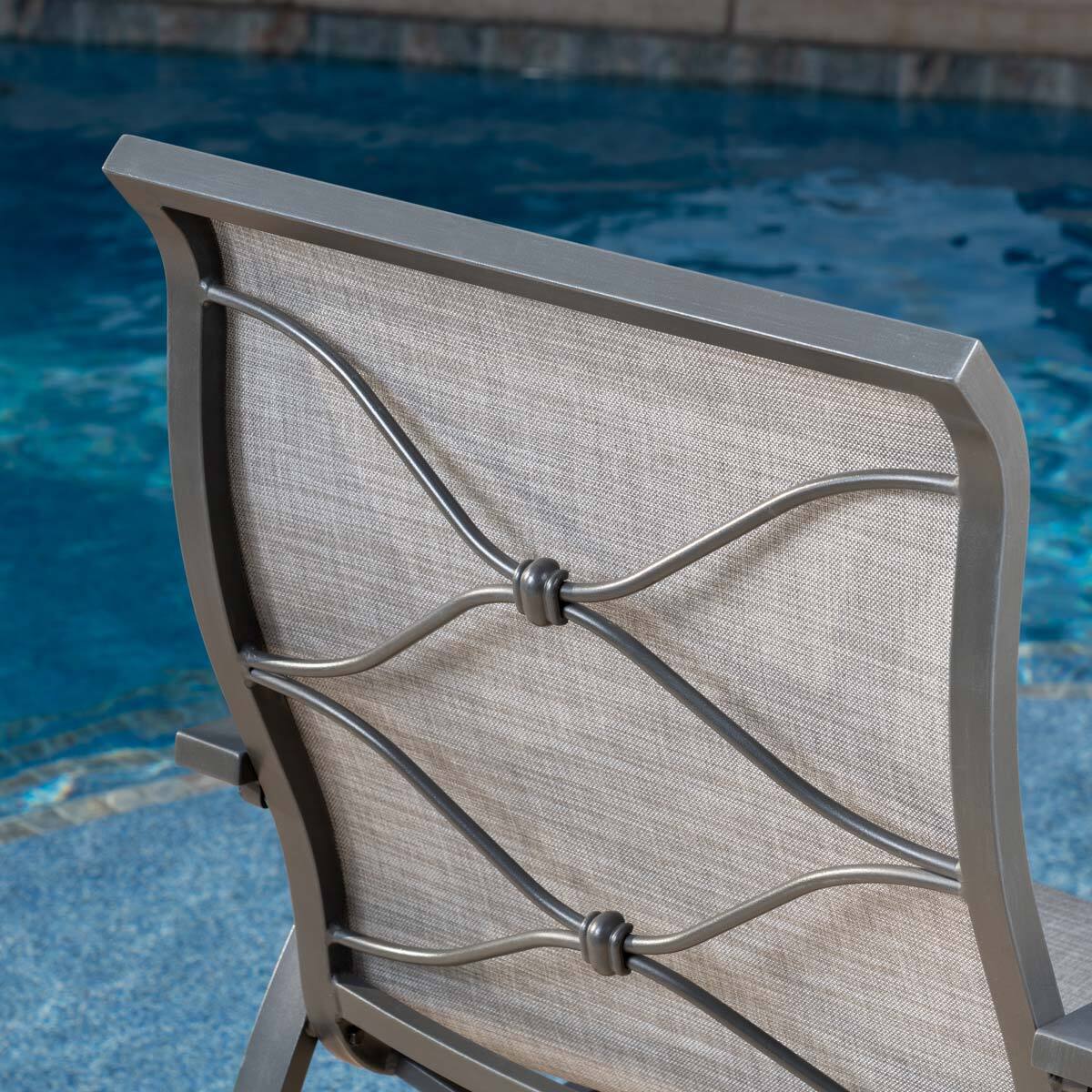 SunVilla Santa Fe 7 Piece Sling Dining Patio Set + Cover Costco UK