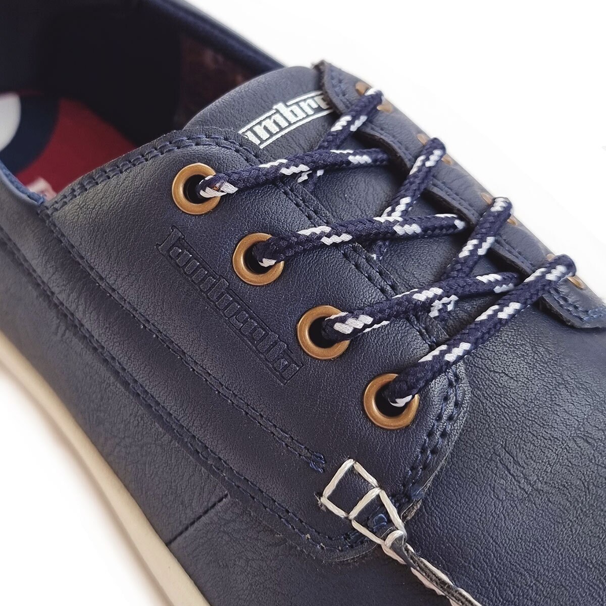 Lambretta Men's Vulkan Boat Shoe in Navy