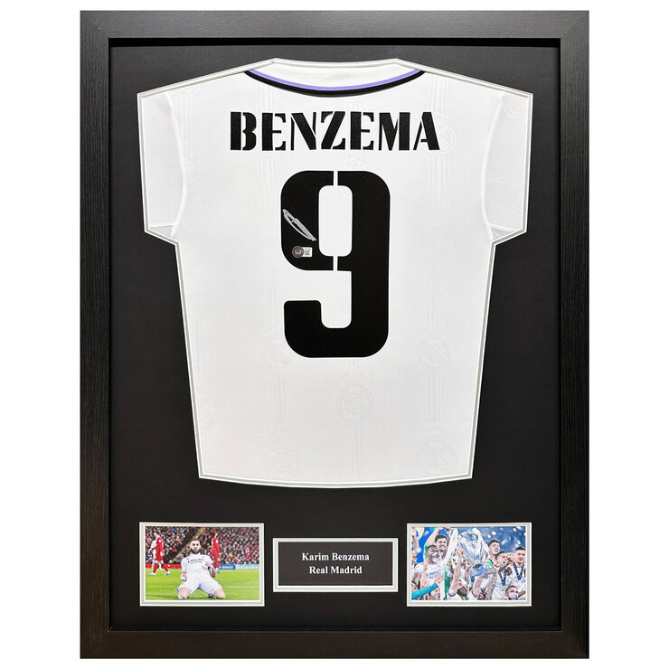 Karim Benzema signed Real Madrid shirt Karim Benzema signed Real Madrid shirt