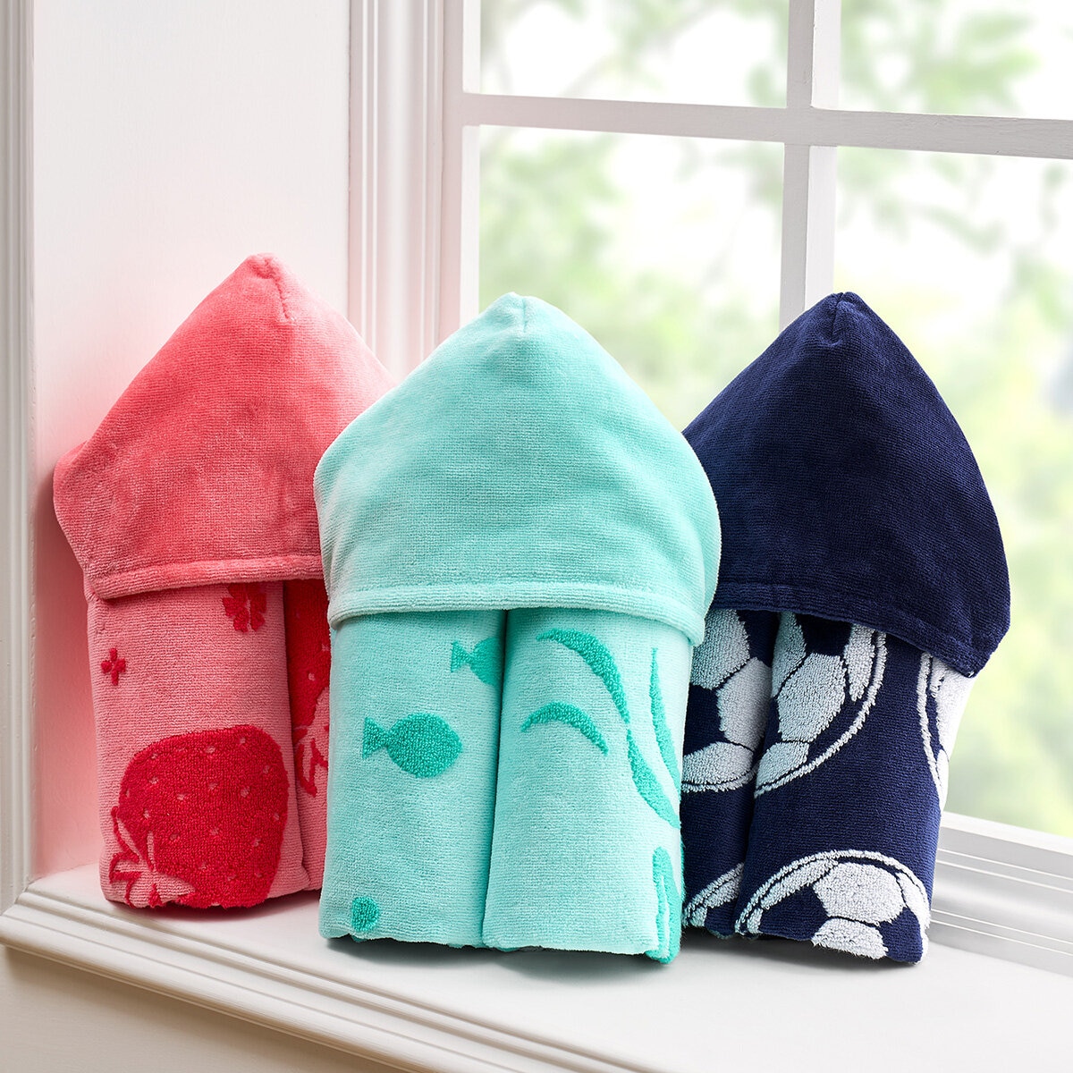 Caro Home Kids Bath & Beach Hooded Towel in 3 Designs