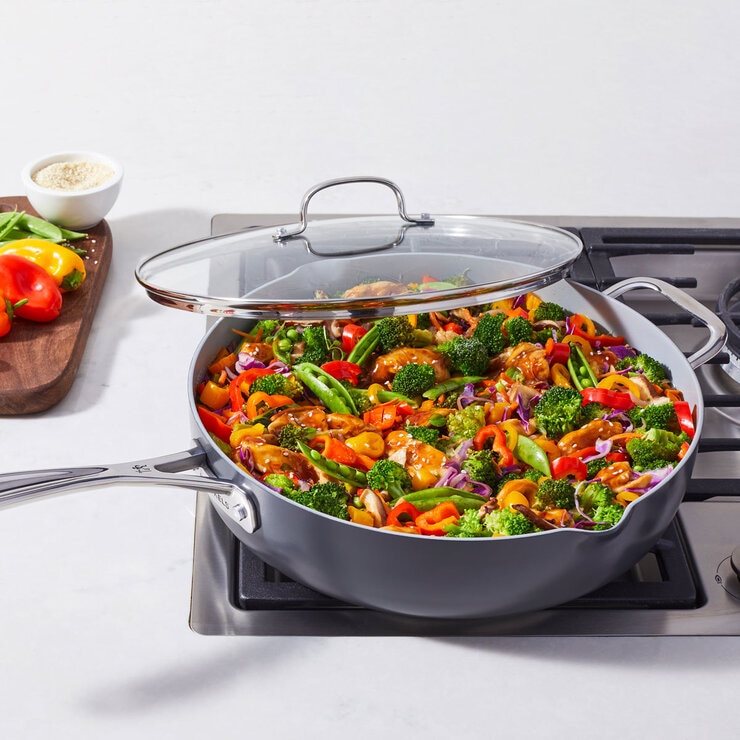 1763178 - Henckels Hard Anodised Saute Pan 4.7L