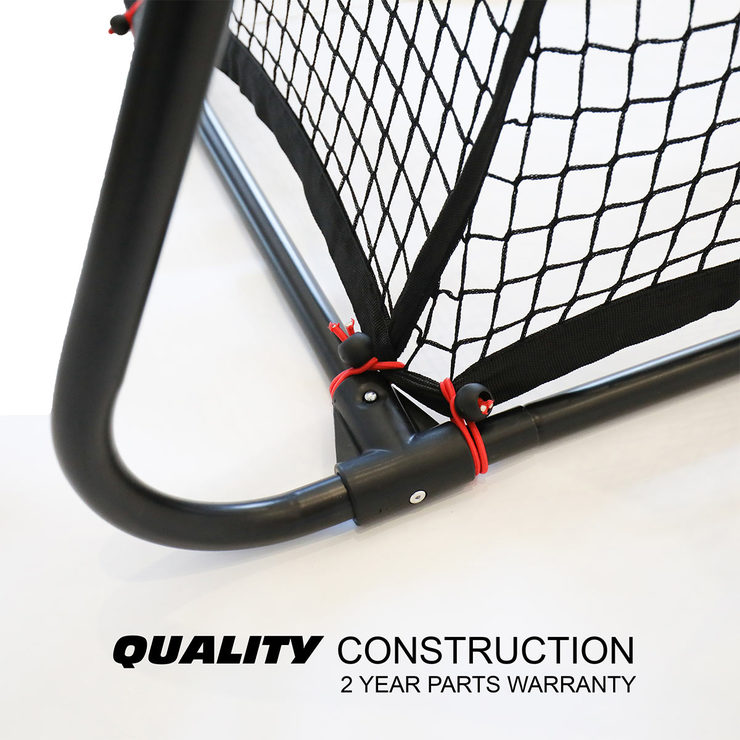 Quickplay Match Combo 8 x 5ft (244 x 152cm) Football Goal and Rebounder
