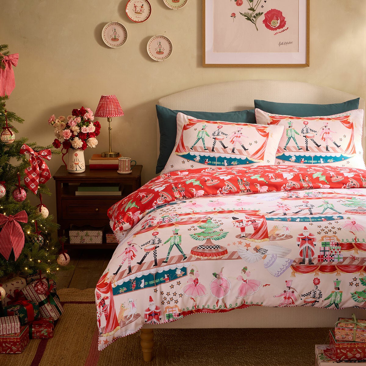 Cath Kidston Christmas Nutcracker Scene Reversible Duvet Cover Set In 4 Sizes Cath Kidston Christmas Nutcracker Scene Reversible Duvet Cover Set In 4 Sizes
