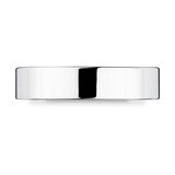 5.0mm Basic Light Court Wedding band. 18ct White Gold
