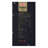 label for 4x250g pack of Vici Premium Seafood Sticks