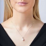 9mm Pearl Pendant, 18ct White Gold