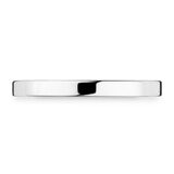 2.0mm Basic Light Court Wedding band. Platinum