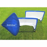 Lifestyle image showing the Samba Pop Up 4ft Square Goals with carry case