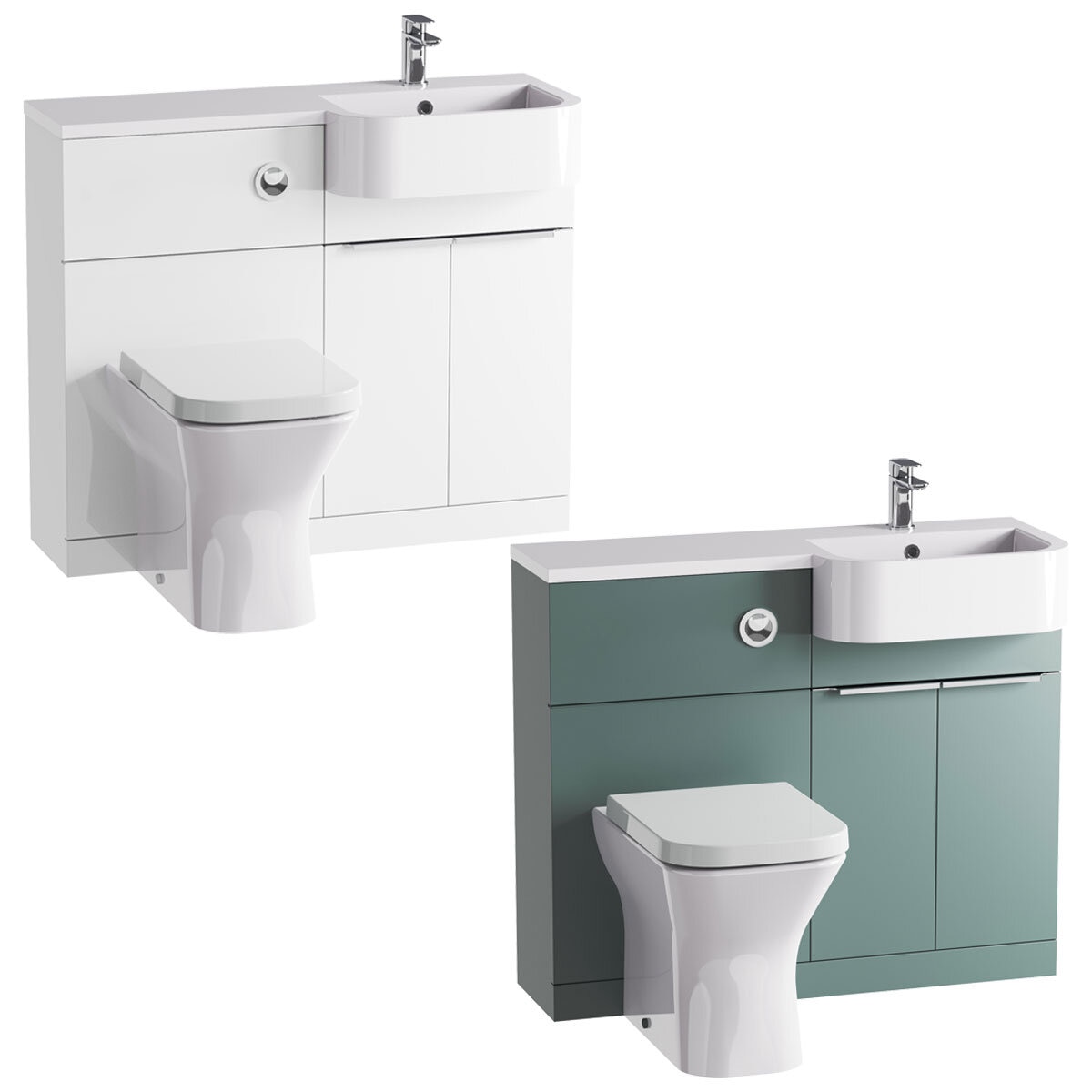 Tavistock Lindo Unit (Right Hand) with Basin & Handles, in 2 colours at costco.co.uk