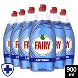 Fairy Liquid Antibacterial, 6 x 900ml