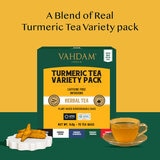 Vahdam Turmeric Tea Variety, 70 Pack