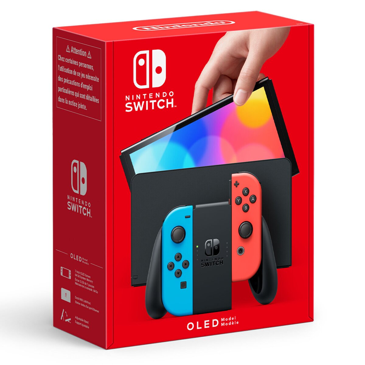 Nintendo Switch OLED Neon Blue and Red Console Costco UK