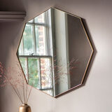 Bowie Octagon Mirror, Champagne