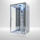 Insignia Diamond 1150 x 850mm Rectangular Steam Shower with Chrome Frame