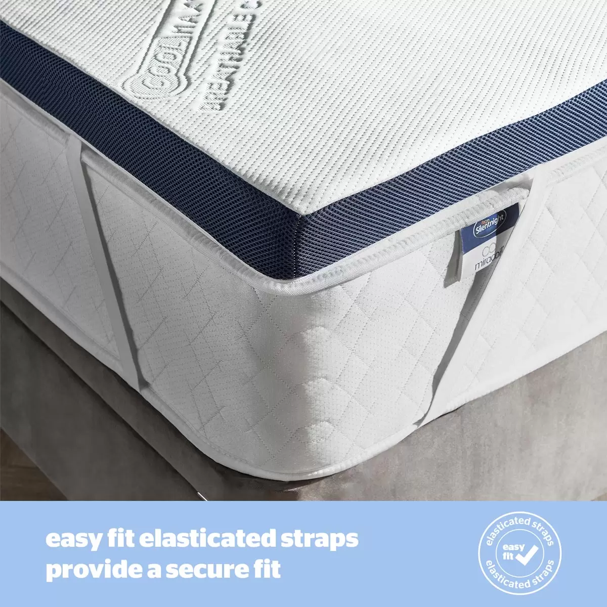 Mattress Topper Cool Touch Memory Foam Silentnight Wellbeing 3 Sizes