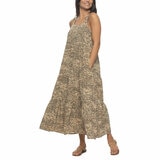 Jezebel Ladies Tiered Dress in Animal Print