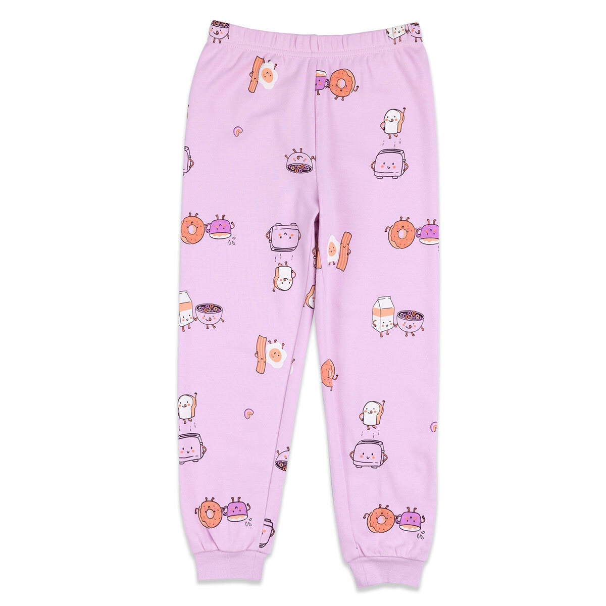 Pekkle Summer Pyjama 4 Piece Set in Rainbow & Cereal, 5 Years