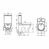 Tavistock Lindo Closed Back Toilet With Cistern And Seat