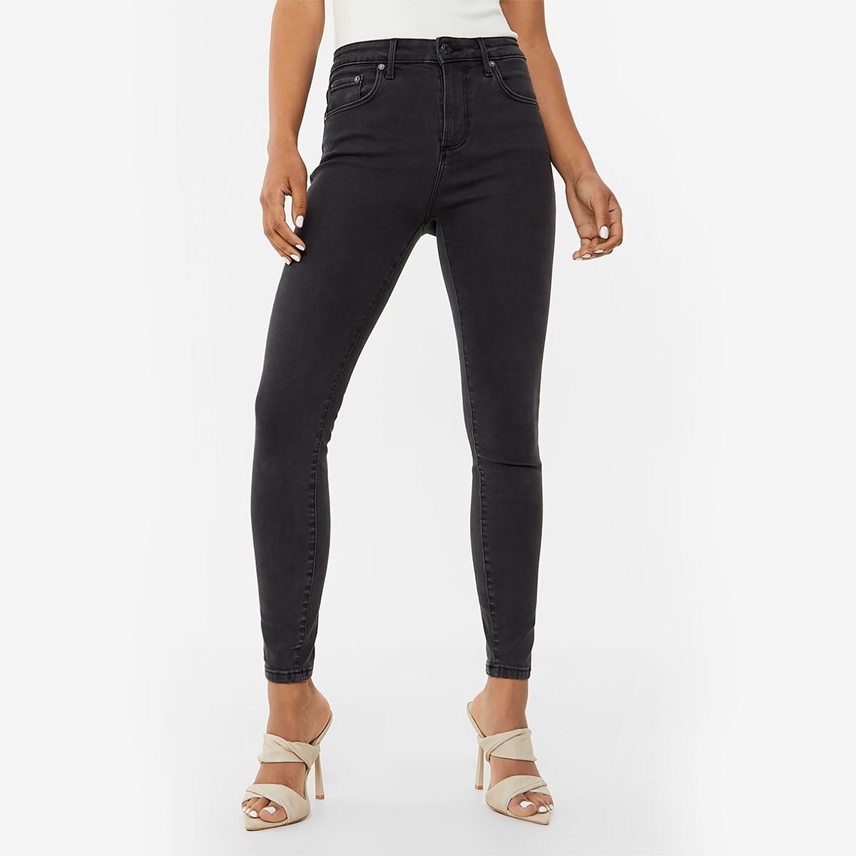 Jack Wills Ladies High Rise Skinny Jean in Black