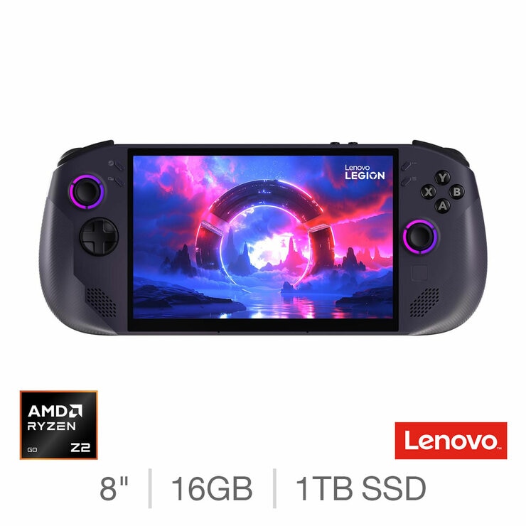 Lenovo Legion Go S, AMD Ryzen Z2 Go, 16GB RAM, 1TB SSD, 8 Inch Handheld Gaming Console 83L3003BUK