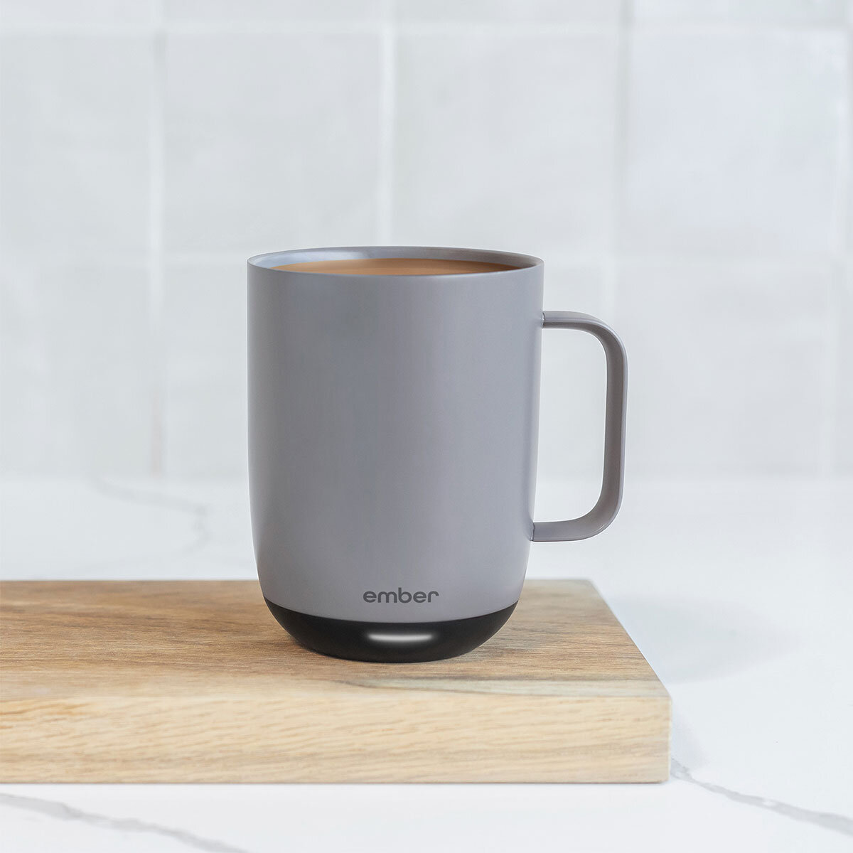 Ember Temperature Control Smart Mug 2, 14 oz, White, 80 min. Battery Life -  App Controlled Heated Coffee Mug - Improved Design