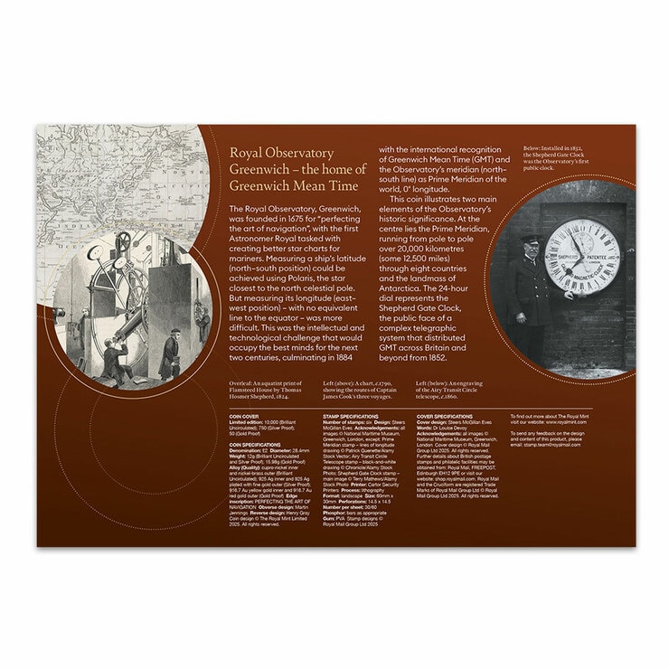 Royal Observatory £2 Silver Coin Cover & Stamps from Royal Mail® and The Royal Mint