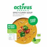 Activus Organic Spicy Curry Soup with Coconut Cream, 5 x 400g