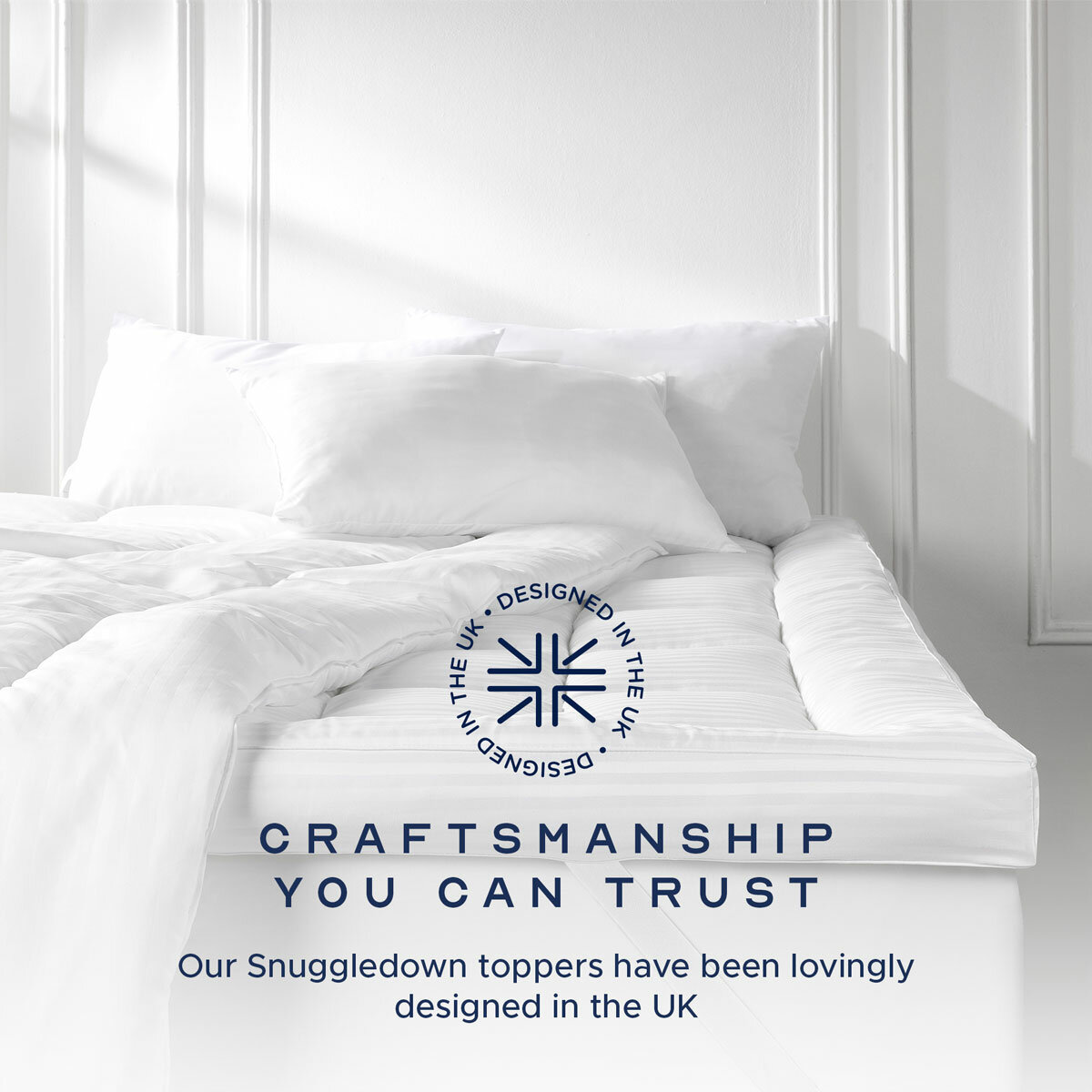 Snuggledown Hotel Collection Luxurious Extra Deep Mattress Topper, in 2 Sizes