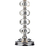 Oleana Polished Chrome Crystal Table Lamp with Shade