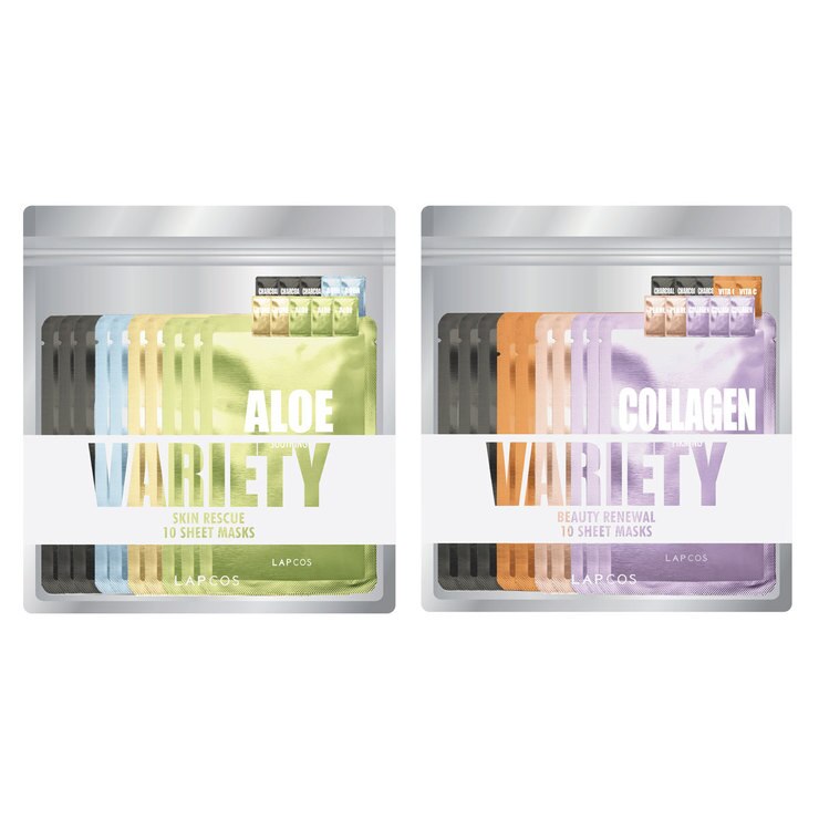 Lapcos Daily Facial Sheet Masks 10 Pack in 2 Varieties Costco UK