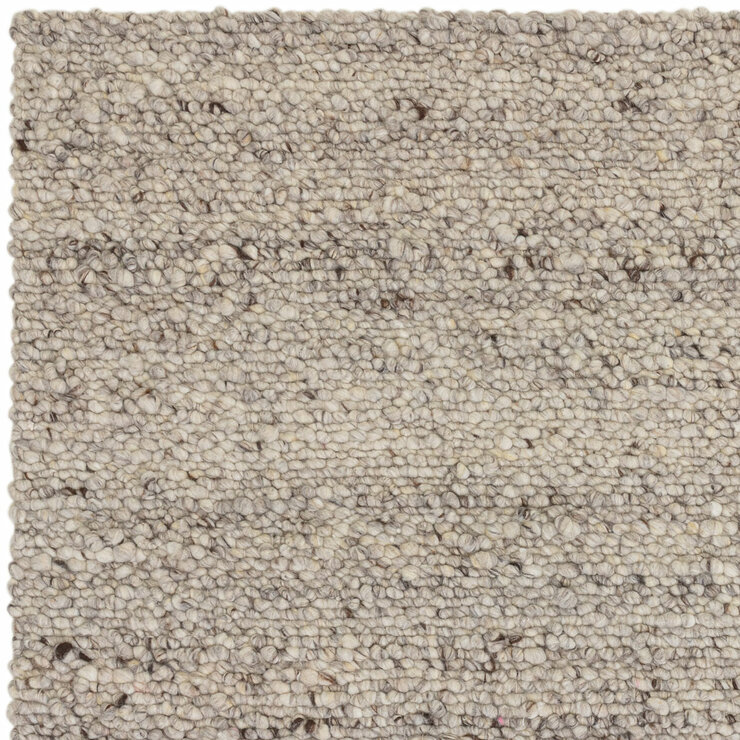 Adler Bouclé Wool Silver Rug, in 3 Sizes Adler Bouclé Wool Silver Rug, in 3 Sizes