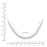 2.50ctw Graduated Diamond Necklace, 14k White Gold