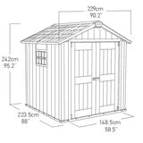 Keter Oakland 7ft 6" x 7ft (2.3 x 2.1m) Storage Shed