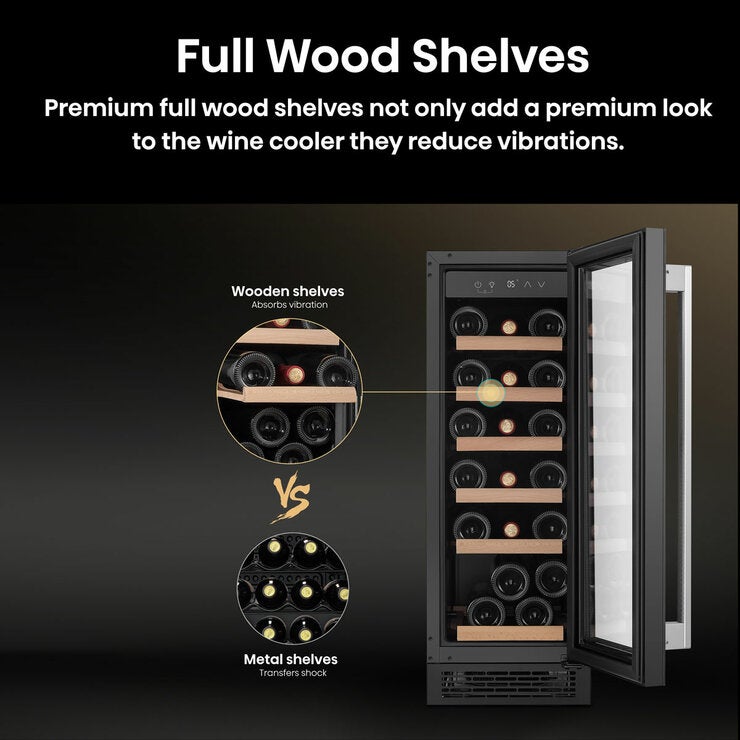 Hisense RW058B3ABGF, 19 Bottle Freestanding, Single Zone Wine Cooler, G Rated in Black Hisense RW058B3ABGF, 19 Bottle Freestanding, Single Zone Wine Cooler, G Rated in Black