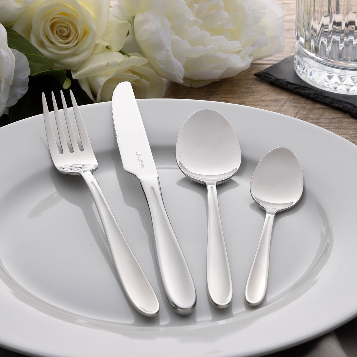 Viners Henley Stainless Steel Cutlery Set 32 Piece Cos 