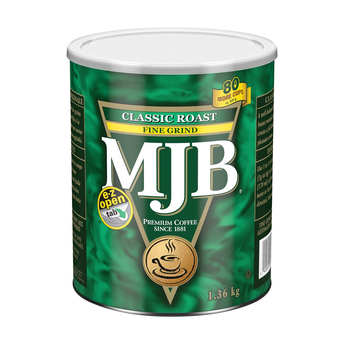 MJB Classic Roast Grind Coffee, 1.36kg Costco UK