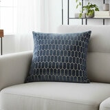 Malini Albie Velvet Feather Fill Cushion in 4 Colours, 56 x 56 cm