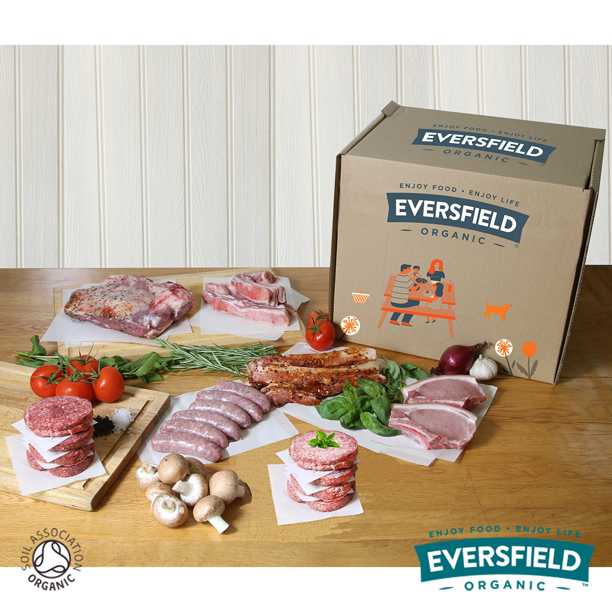 Eversfield Organic Mixed BBQ Meat Box, 4kg