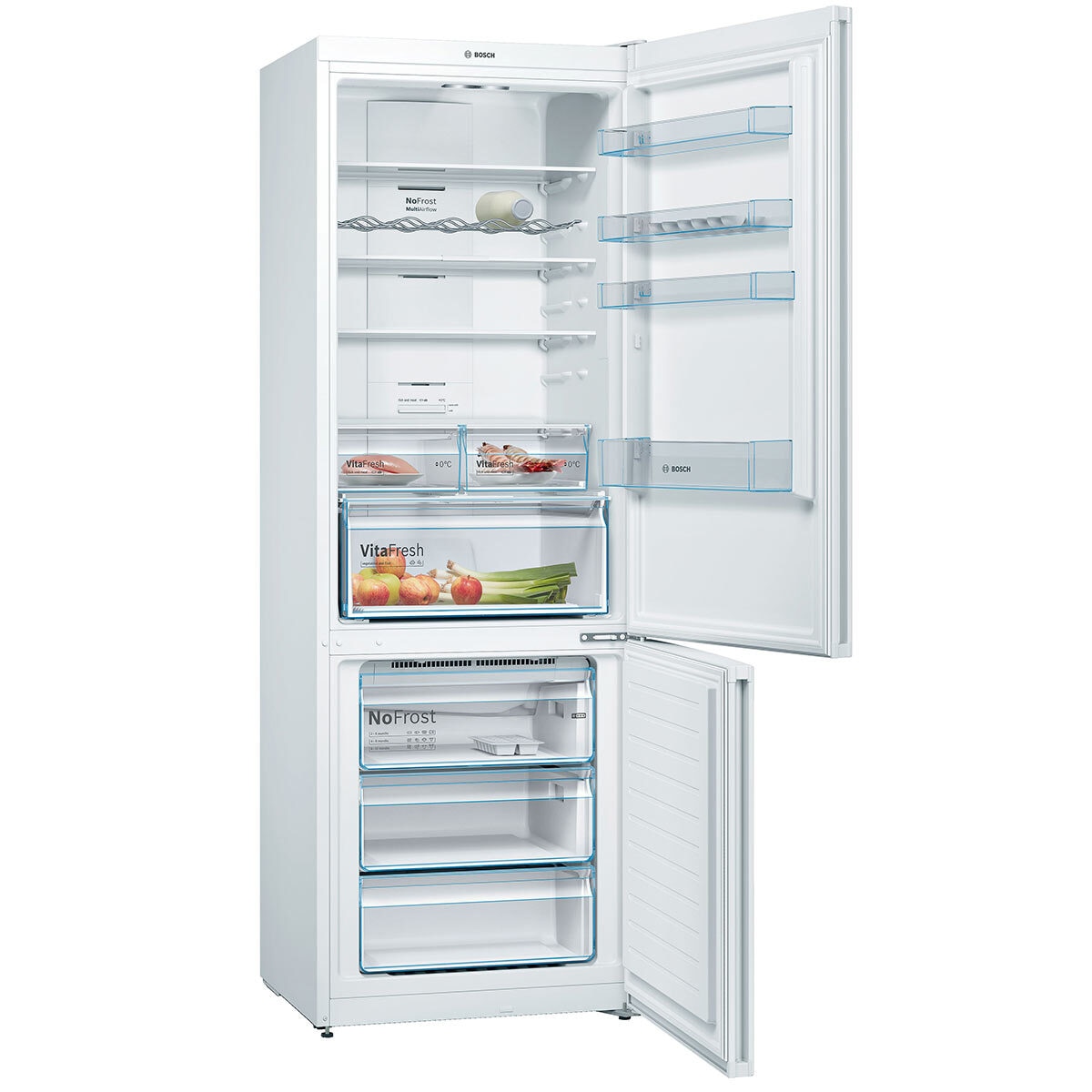 Bosch KGN49XWEA, XXL Fridge Freezer A++ Rating in White Costco UK
