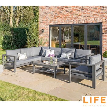 LIFE Outdoor Living Lava 6 Piece Corner Seating Set