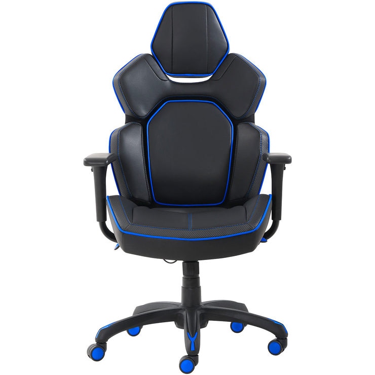 True Innovations DPS™ 3D Insight Lumbar Gaming Chair, Blue Trim | Costco UK