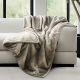 Mon Chateau Faux Fur Throw in 2 Colours, 152 x 177 cm