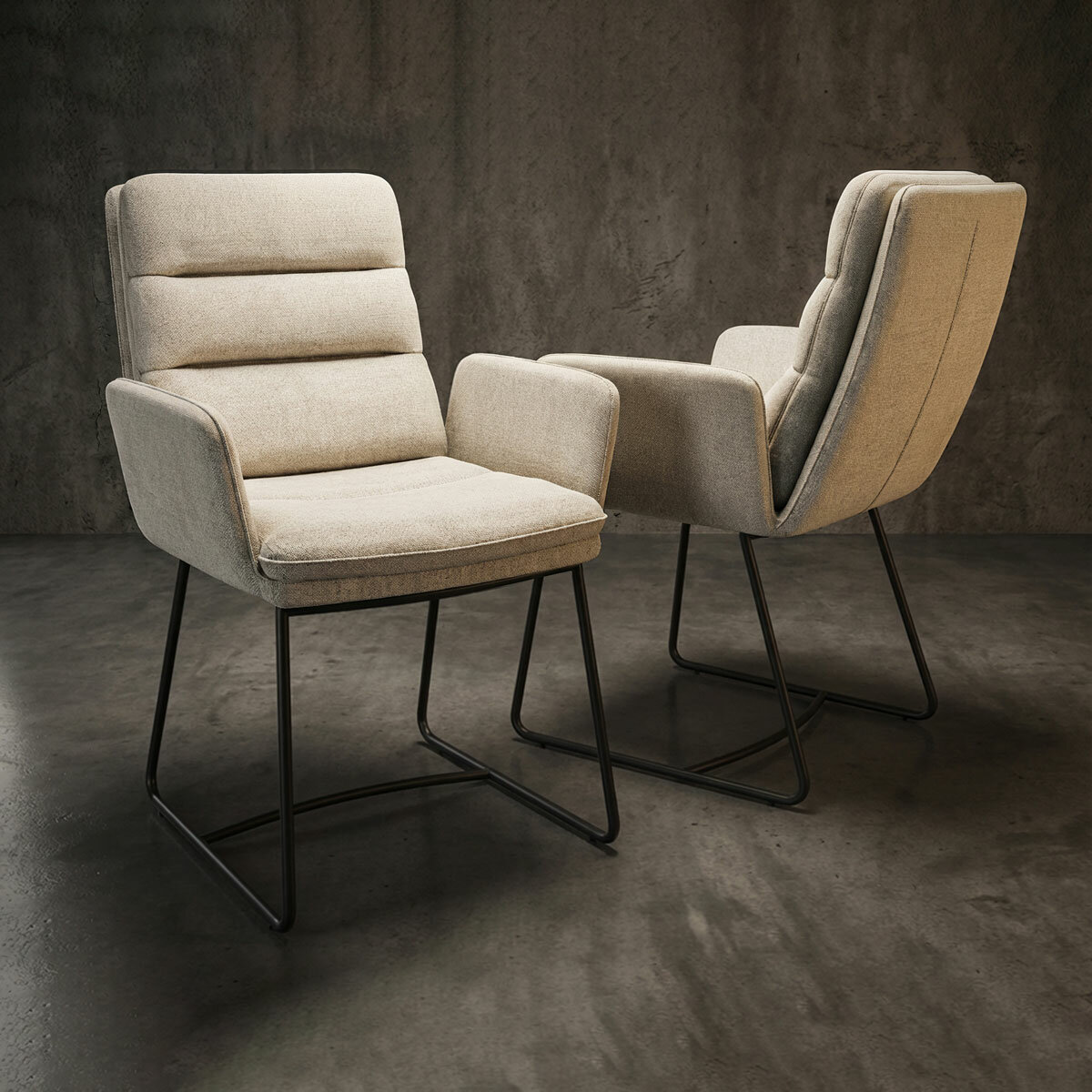 AKANTE Copenhague Off White Fabric Dining Chair, 2 Pack AKANTE Copenhague Off White Fabric Dining Chair, 2 Pack